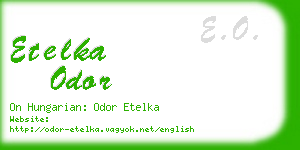 etelka odor business card